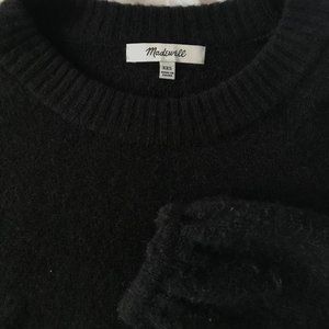 Madewell Black Balloon Sleeve Sweater